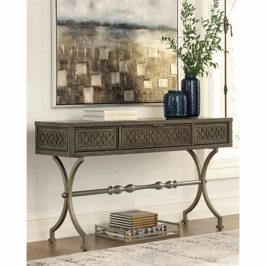 Console Tables * | Ashley Furniture Industries Quinnland Console Sofa Table