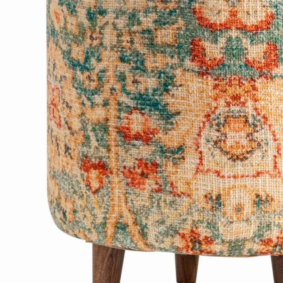 Footstools & Ottomans * | Crestview Collection Chloe Round Stool