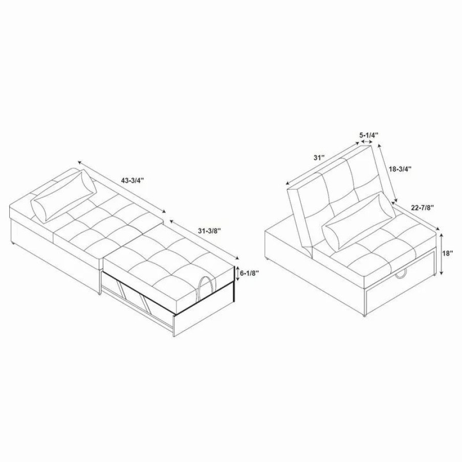 Sofas & Sectionals * | Powell Furniture Powell Boone Sofa Bed With Blue Finish D1099S17Bl