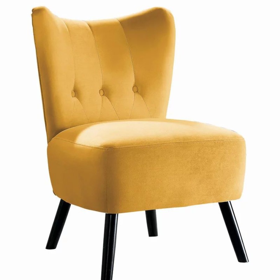 Chairs * | Lexicon Home Davi Accent Chair, Yellow