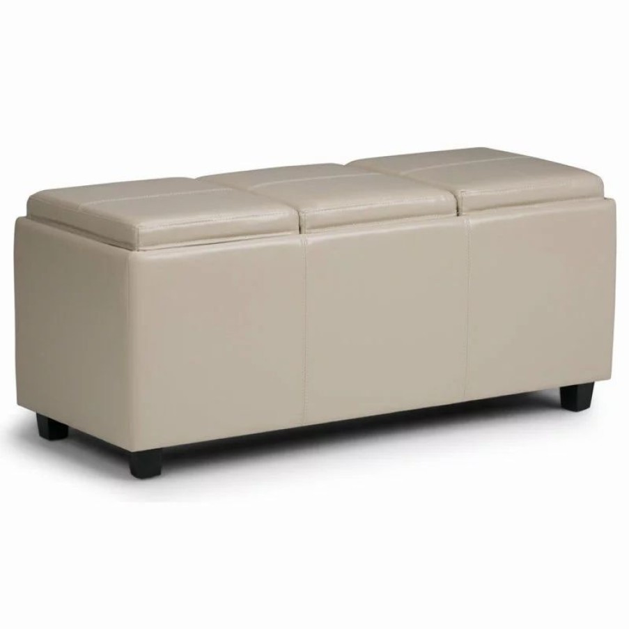 Footstools & Ottomans * | Simpli Home Ltd. Avalon Storage Ottoman