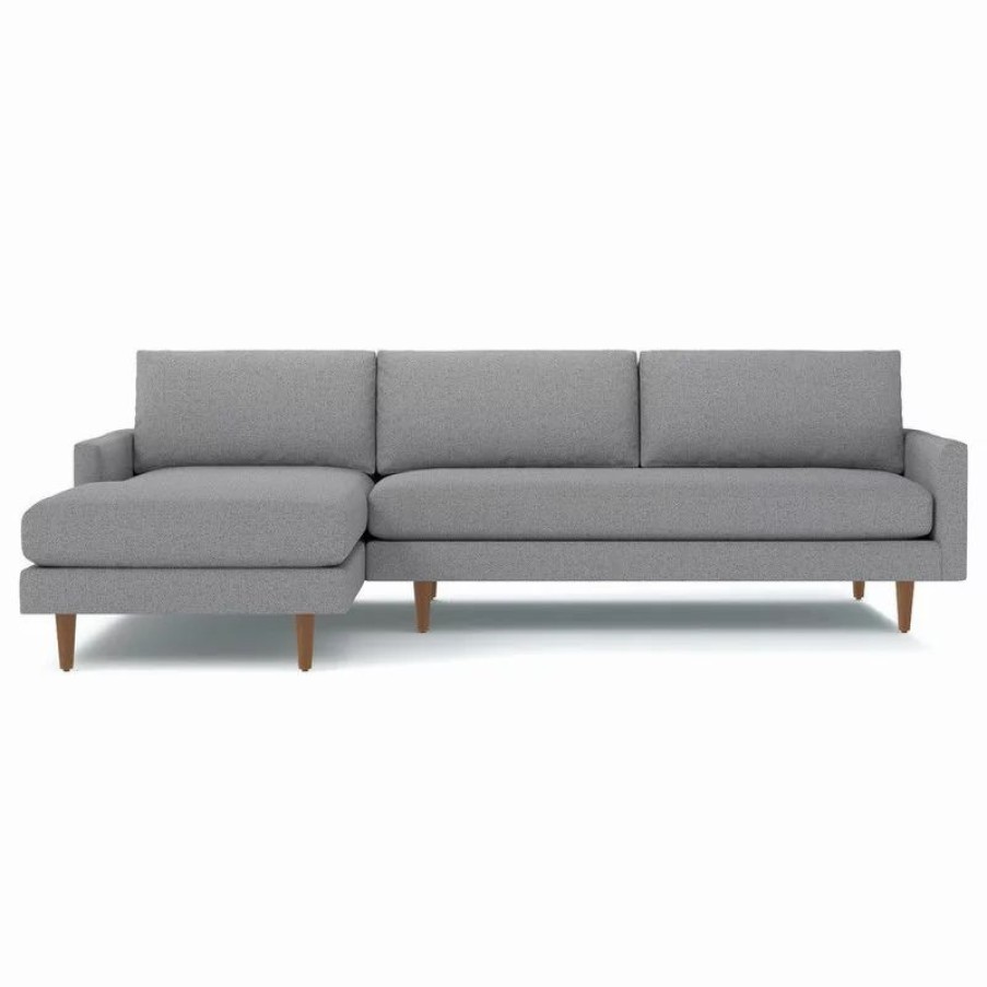 Sofas & Sectionals * | Apt2B Scott 2-Piece Sectional Sofa, Mountain Gray, Chaise On Left