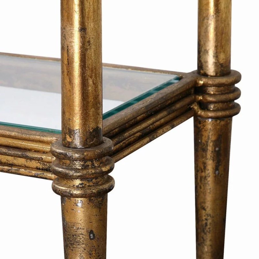 Console Tables * | Uttermost Elenio Glass Console Table