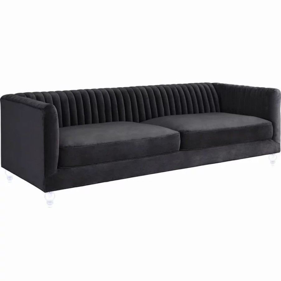 Sofas & Sectionals * | Tov Furniture Aviator Velvet Sofa Gray