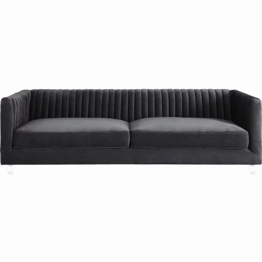 Sofas & Sectionals * | Tov Furniture Aviator Velvet Sofa Gray