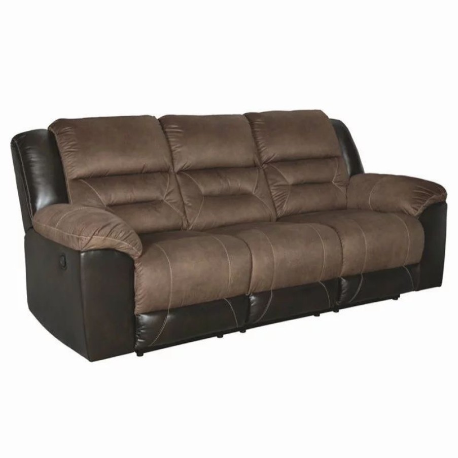 Sofas & Sectionals * | Ashley Furniture Industries Signature Design By Ashley Earhart Reclining Sofa In Chestnut