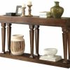 Console Tables * | Acme Furniture Garrison Console Table, Oak, 72
