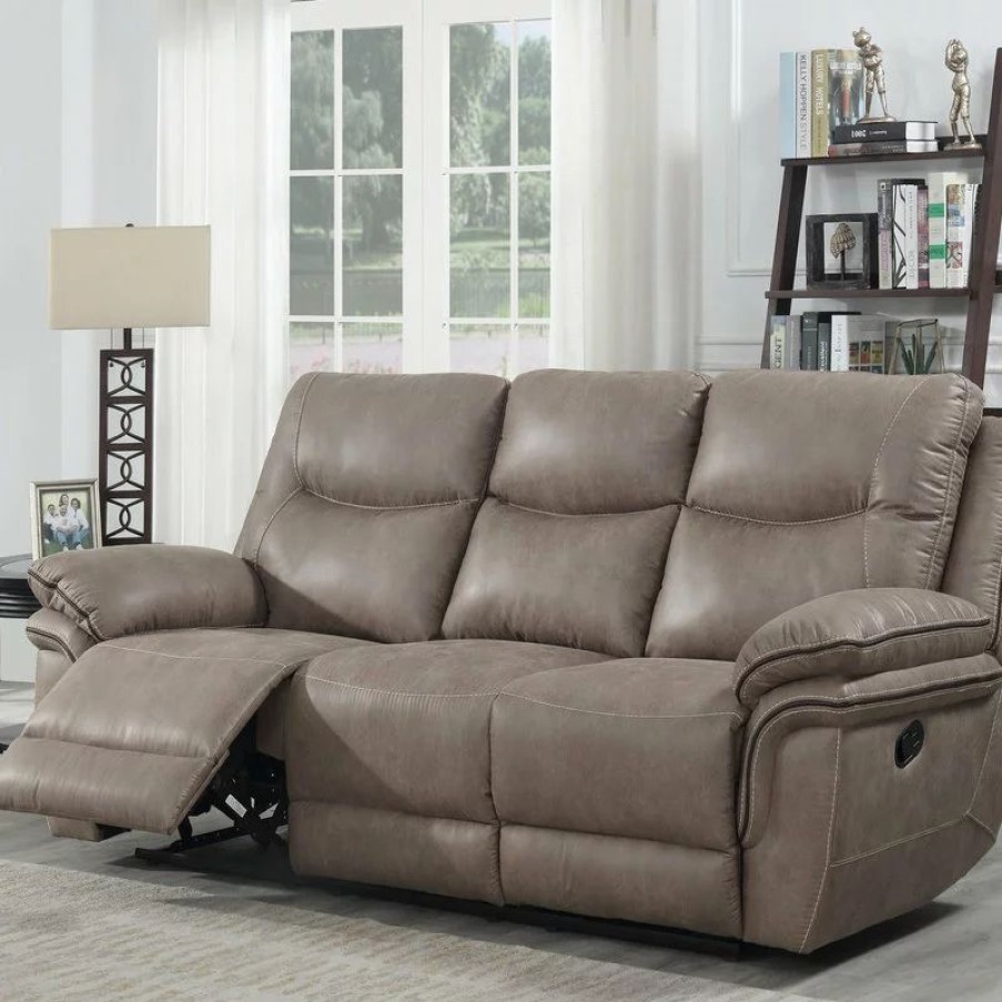 Sofas & Sectionals * | Steve Silver Isabella Recliner Sofa In Sand Finish Is850Ss