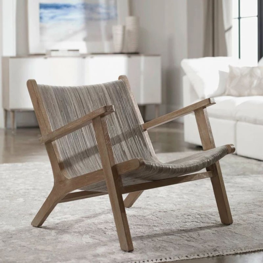 Chairs * | Uttermost Aegea Accent Chair