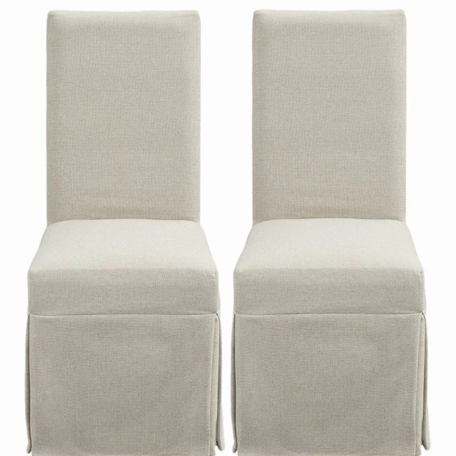 Chairs * | Progressive Furniture Muse Upholstered Parsons Chairs With Cover Set Of 2