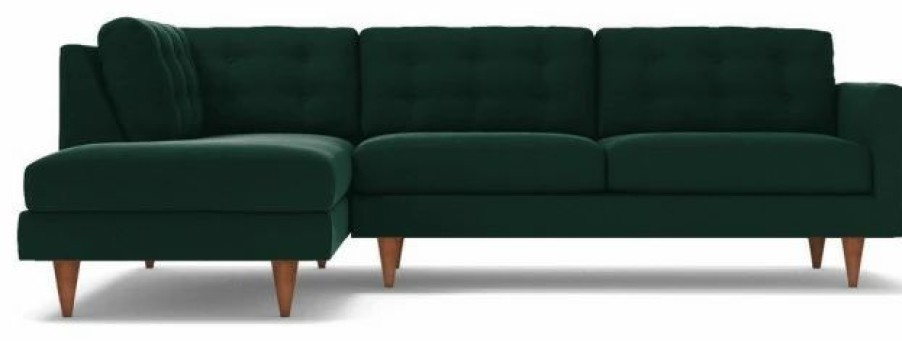 Sofas & Sectionals * | Apt2B Logan 2-Piece Sectional Sofa, Evergreen Velvet, Chaise On Left