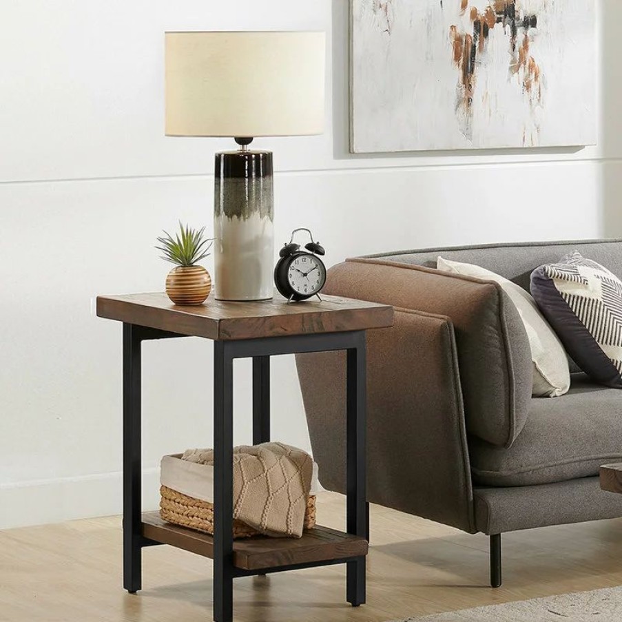 Coffee & Accent Tables * | Bolton Furniture, Inc. Pomona Metal And Wood End Table