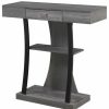 Console Tables * | Convenience Concepts Newport 1 Drawer Harri Console Table With Shelves
