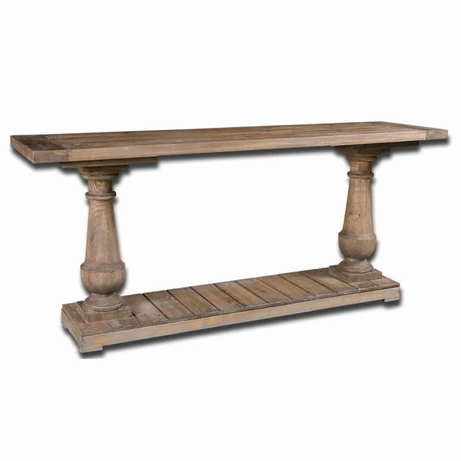 Console Tables * | Uttermost Stratford Rustic Console