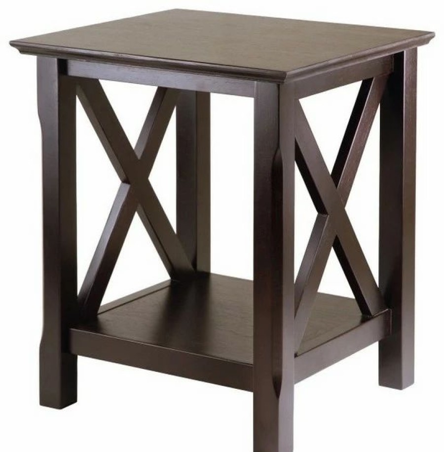 Coffee & Accent Tables * | Winsome Xola End Table In Cappuccino Finish