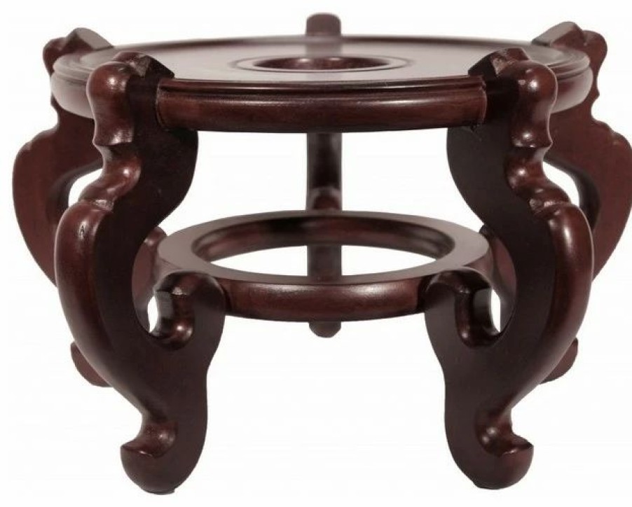 Coffee & Accent Tables * | Oriental Furnishings Oriental Porcelain Fish Bowl Stand, 10.5