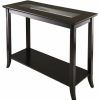 Console Tables * | Winsome Genoa Rectangular Console Table In Dark Espresso