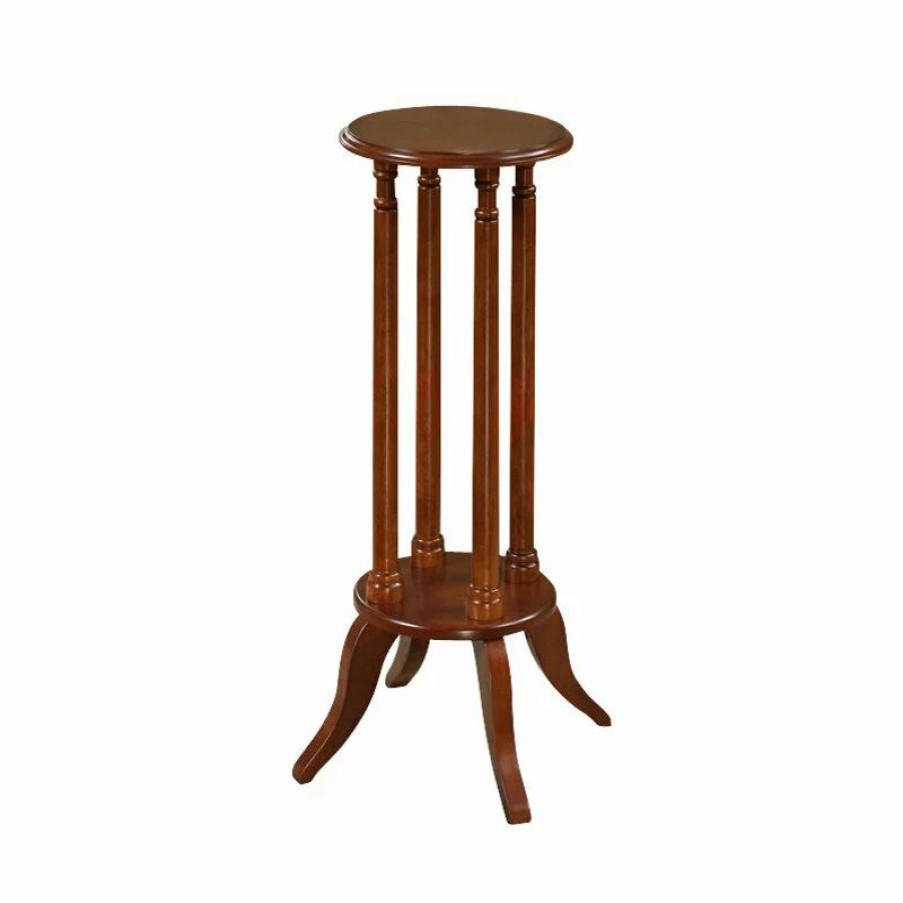 Coffee & Accent Tables * | All Things Cedar Inc. Cherry Flower Stand