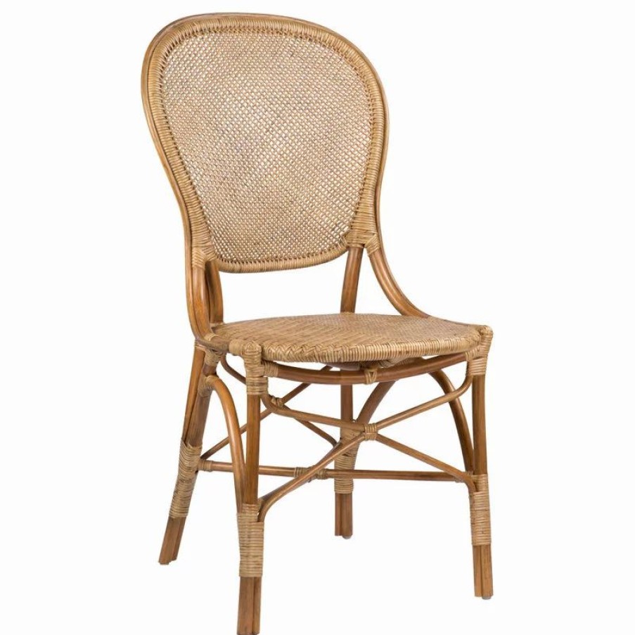 Chairs * | Sika-Design Rossini Rattan Dining Side Chair, Antique