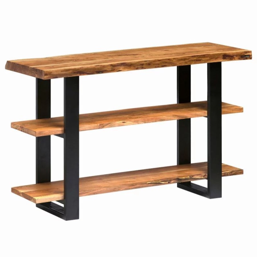 Console Tables * | Bolton Furniture, Inc. Alpine Natural Live Edge Wood Media Console Table