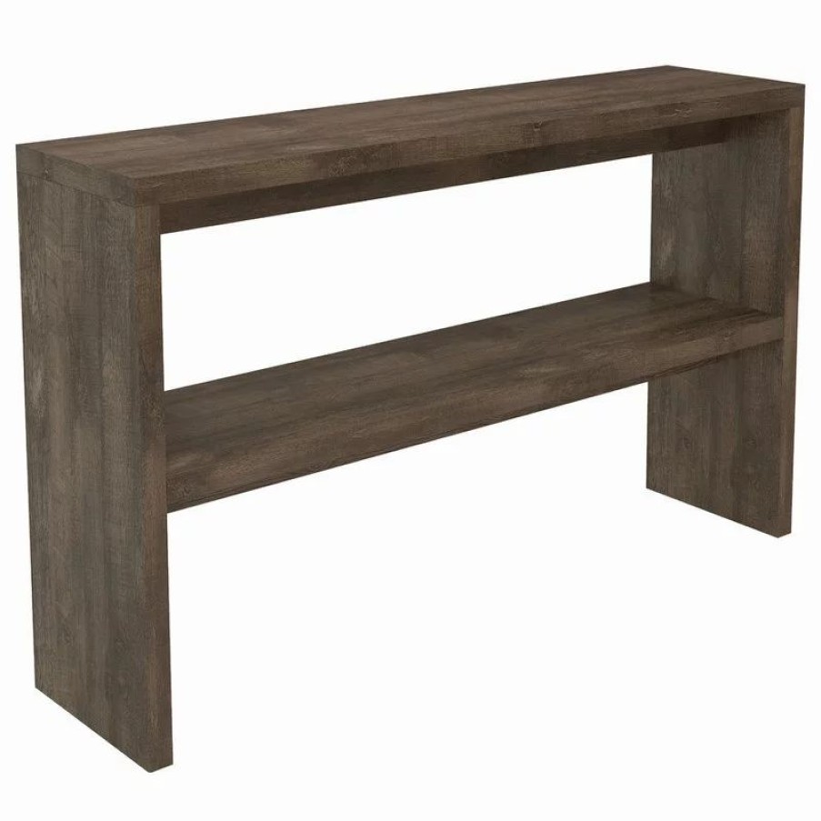 Console Tables * | Amazonia Sevilla Console Table, Distressed Brown