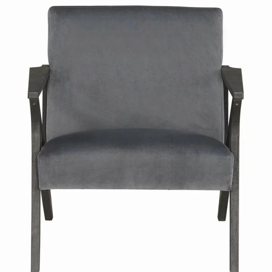 Chairs * | Lexicon Home Ride Accent Chair, Gray