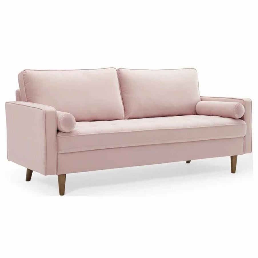 Sofas & Sectionals * | Lexmod Valour Performance Velvet Sofa, Pink