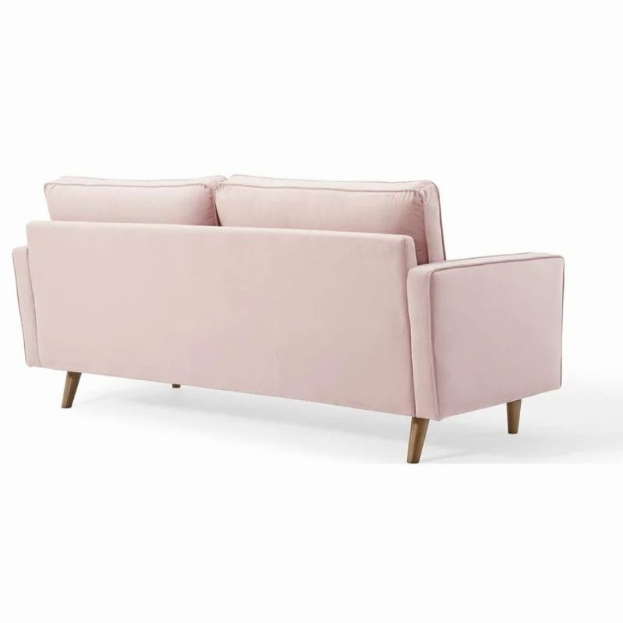 Sofas & Sectionals * | Lexmod Valour Performance Velvet Sofa, Pink