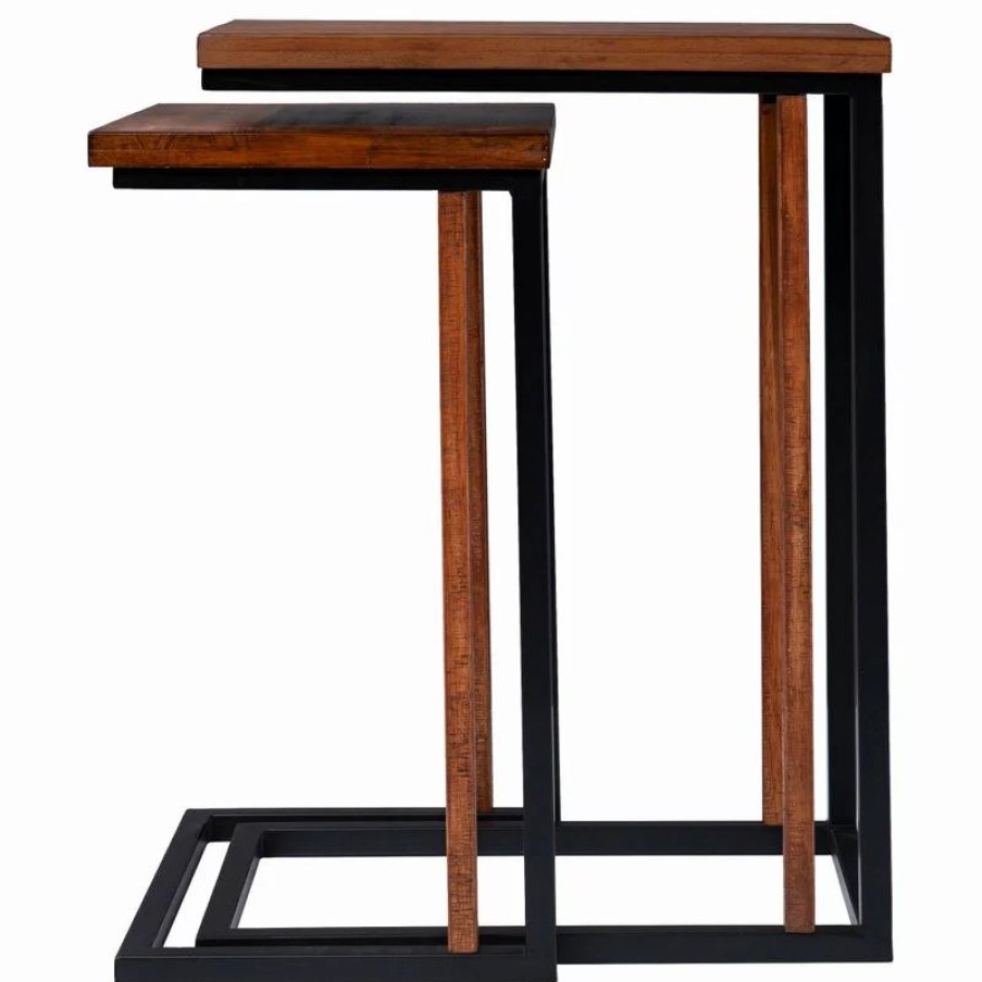 Coffee & Accent Tables * | Sei Furniture Hearzly Nesting C-Tables, 2-Piece Set