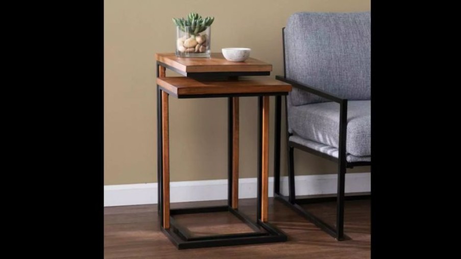 Coffee & Accent Tables * | Sei Furniture Hearzly Nesting C-Tables, 2-Piece Set