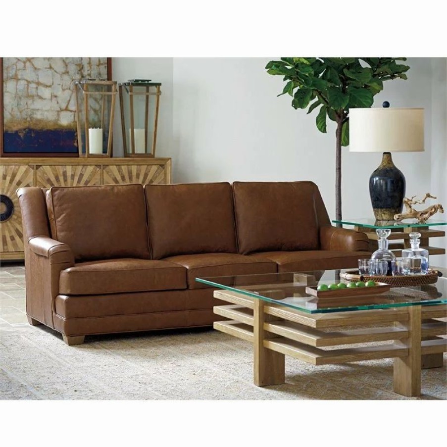 Sofas & Sectionals * | Tommy Bahama Home Tommy Bahama Los Altos Benton Leather Sofa In Corbin