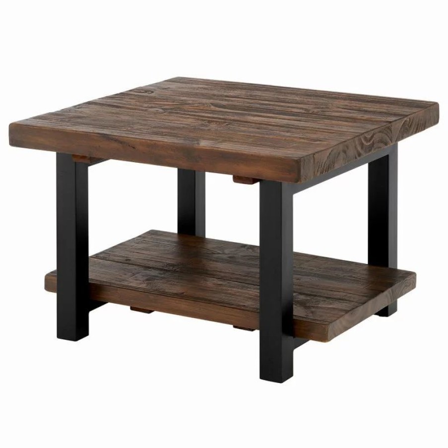 Coffee & Accent Tables * | Bolton Furniture, Inc. Pomona 27 Metal And Wood Square Coffee Table