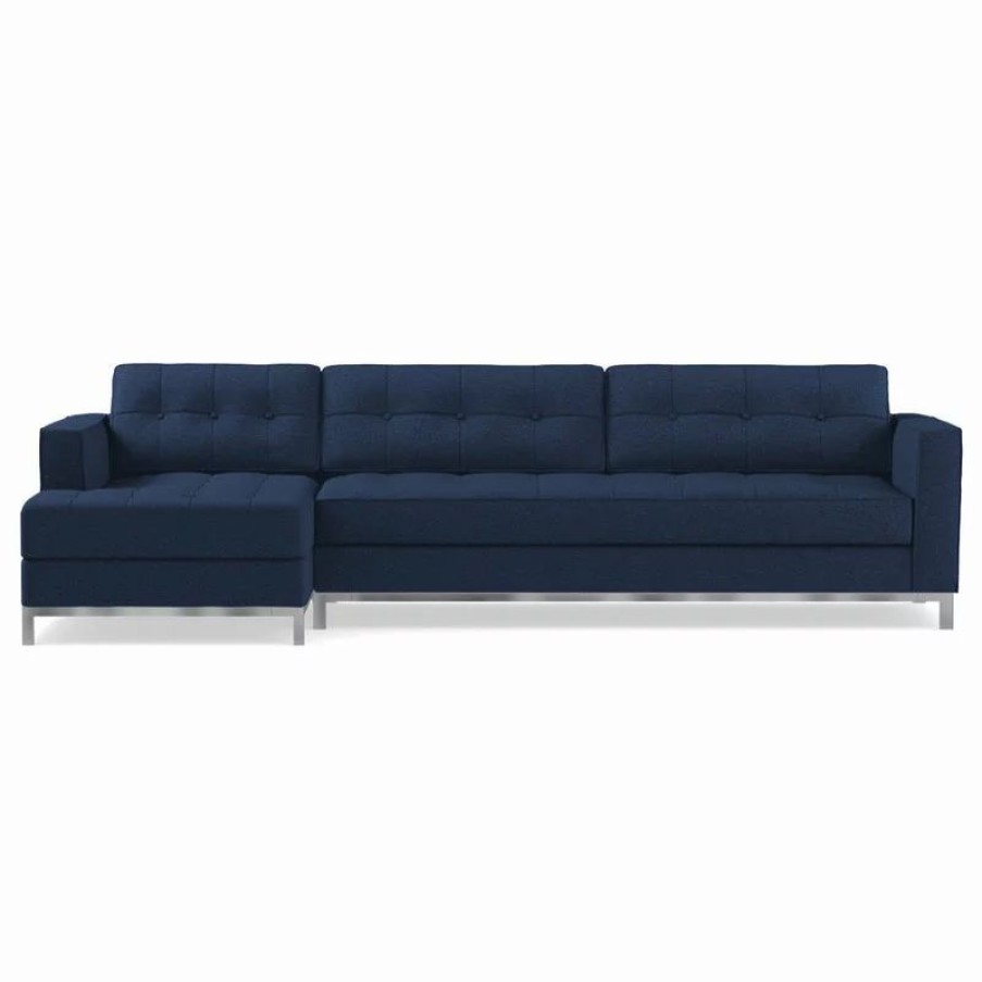 Sofas & Sectionals * | Apt2B Fillmore 2-Piece Sectional Sofa, Blue Jean, Chaise On Left