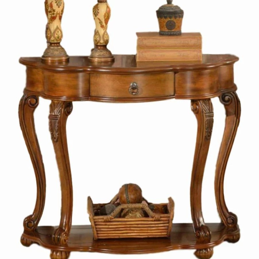 Console Tables * | All Things Cedar Inc. Accent Furniture Old World Entry Table