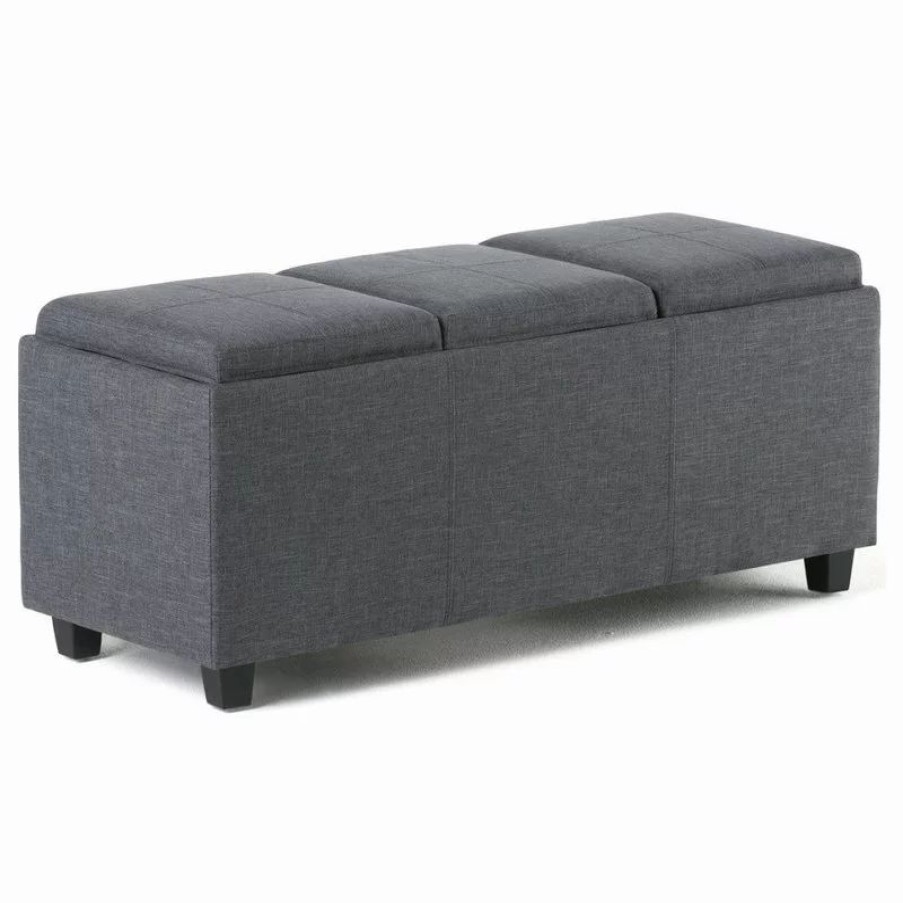 Footstools & Ottomans * | Simpli Home Ltd. Avalon Storage Ottoman