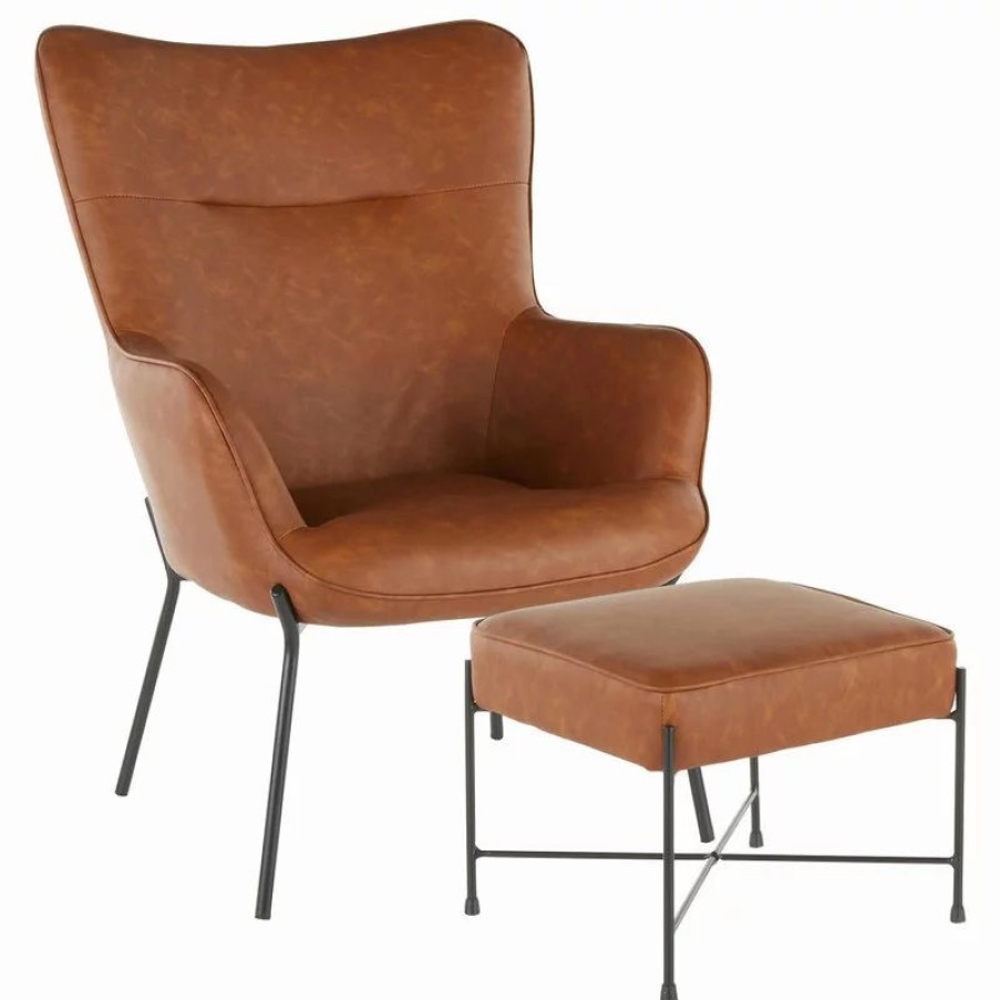 Chairs * | Lumisource Izzy Lounge Chair And Ottoman Set