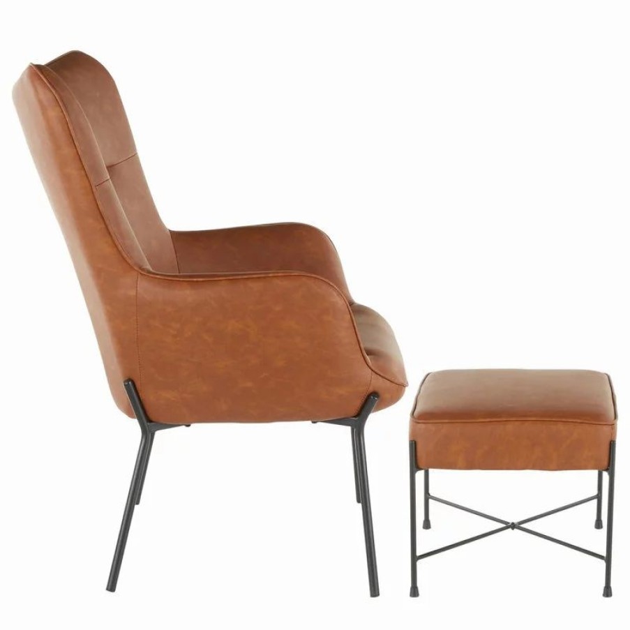 Chairs * | Lumisource Izzy Lounge Chair And Ottoman Set