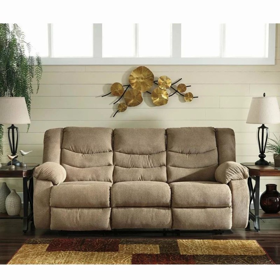 Sofas & Sectionals * | Ashley Furniture Industries Tulen Reclining Sofa, Mocha 9860488