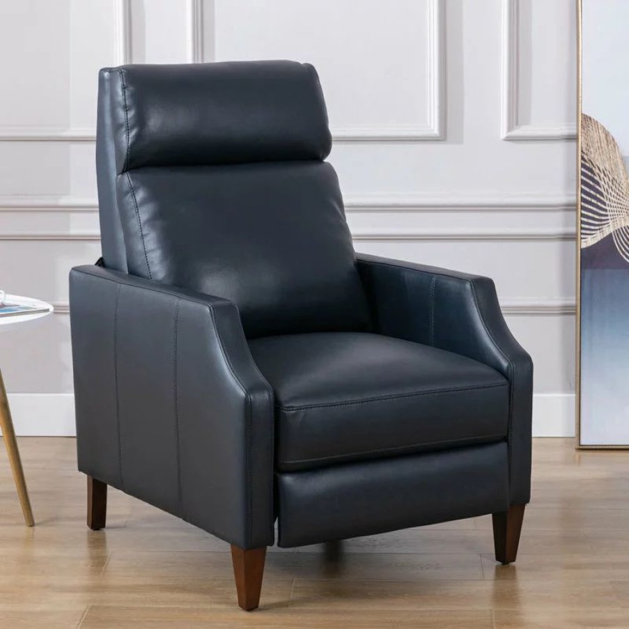 Chairs * | Comfort Pointe Biltmore Push Back Recliner, Midnight Blue