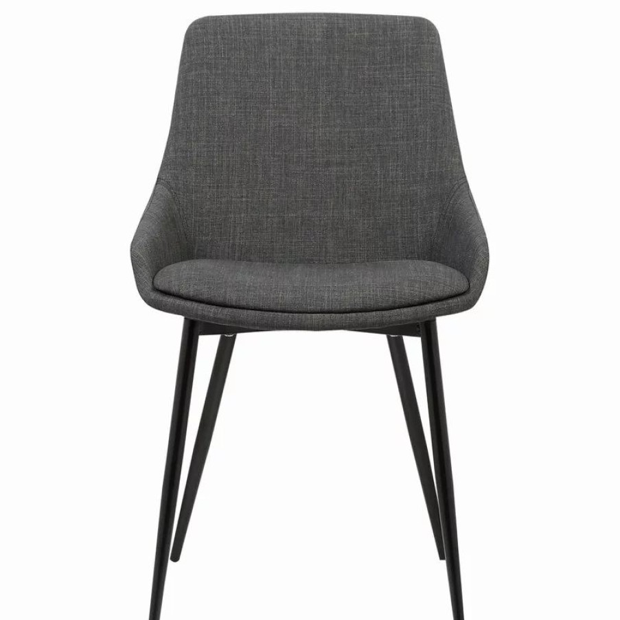 Chairs * | Armen Living Mia Contemporary Dining Chair Charcoal