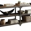 Console Tables * | Acme Furniture Gorden Console Table, Weathered Oak And Antique Silver, 72