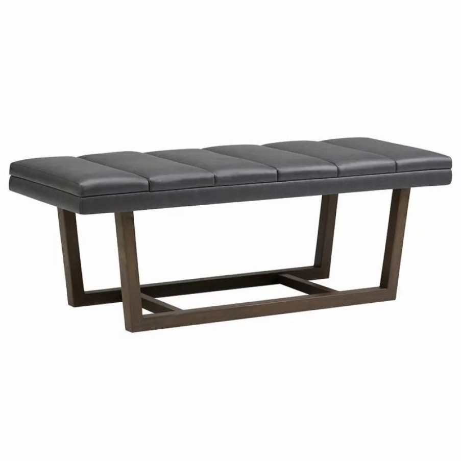 Footstools & Ottomans * | Simpli Home Ltd. Jenson Ottoman Bench