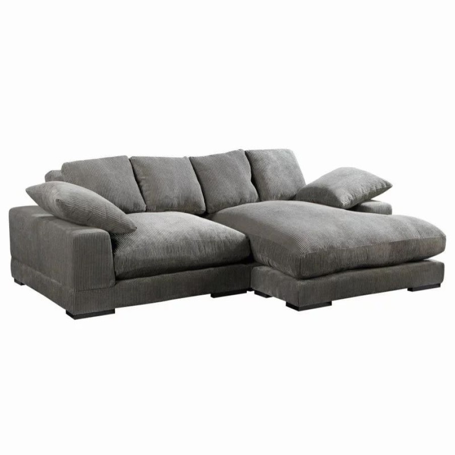 Sofas & Sectionals * | Moe'S Home Collection Plunge Sectional Charcoal