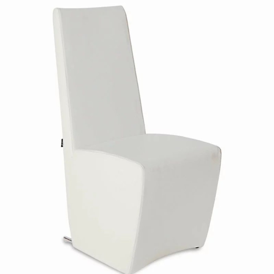 Chairs * | Zuri Furniture Boston High Back Modern Dining Chair Cream