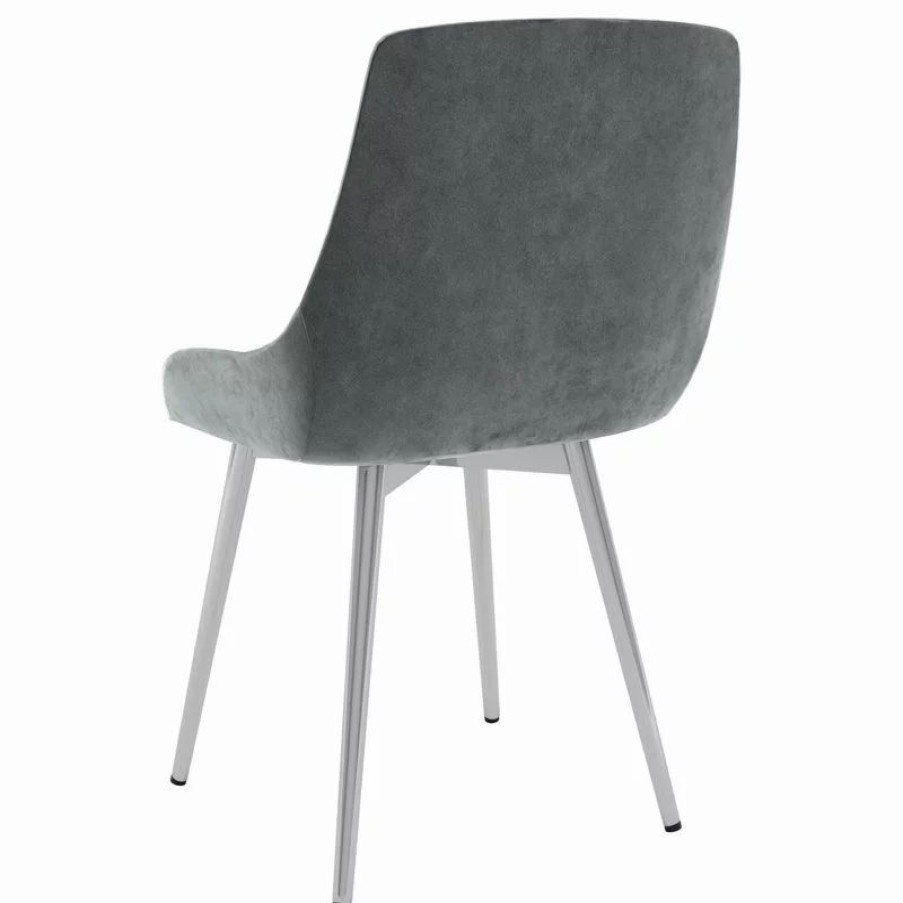 Chairs * | Whi Set Of 2 Upholstered Side Chair, Light Gray