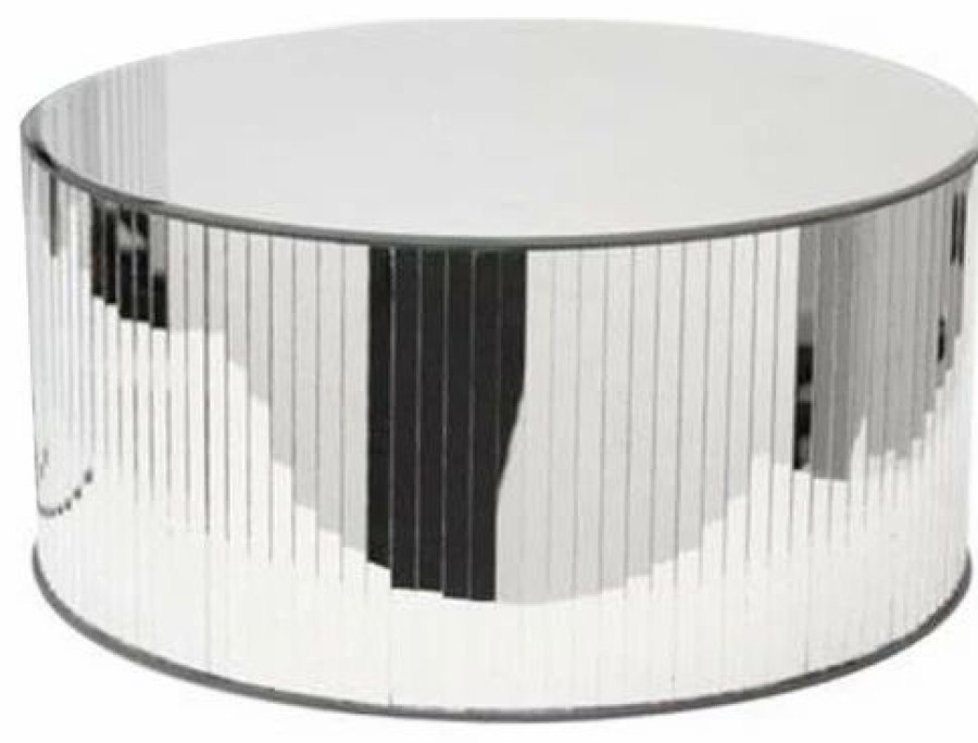 Coffee & Accent Tables * | Galore Home Mirrored Glass Table Stand, 8