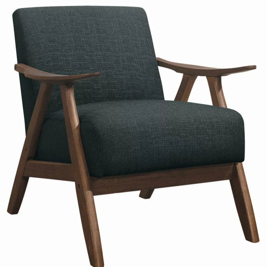 Chairs * | Lexicon Home Verona Accent Chair, Dark Gray