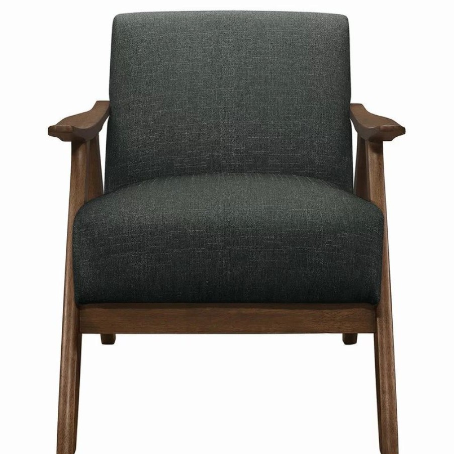 Chairs * | Lexicon Home Verona Accent Chair, Dark Gray