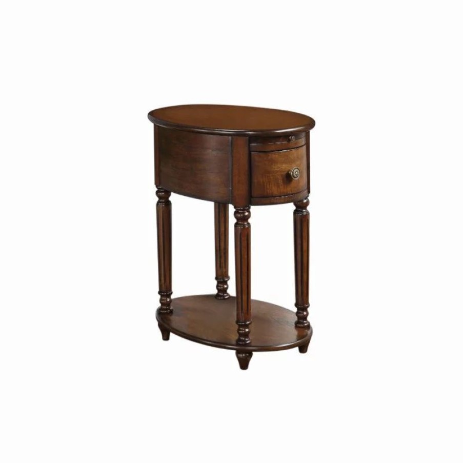 Coffee & Accent Tables * | Acme Furniture Peniel Side Table, Dark Oak