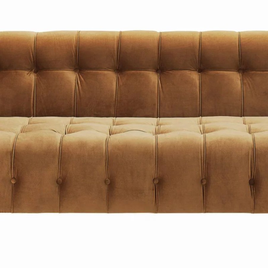 Sofas & Sectionals * | Tov Furniture Bea Velvet Sofa, Cognac